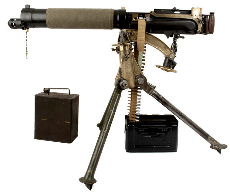 Deactivated Wwii Vickers Machine Gun And Tripod
